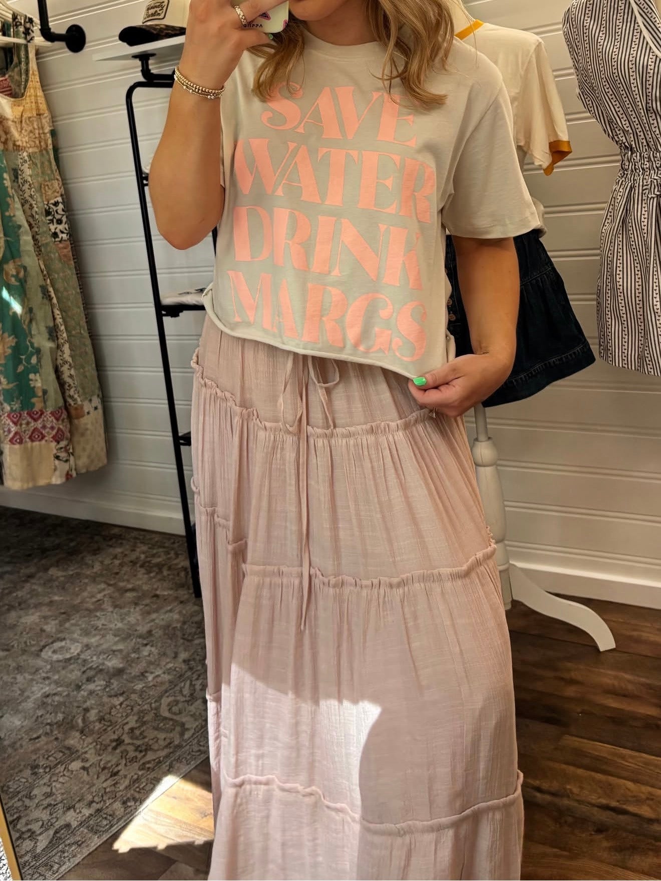 Tiered Maxi Skirt