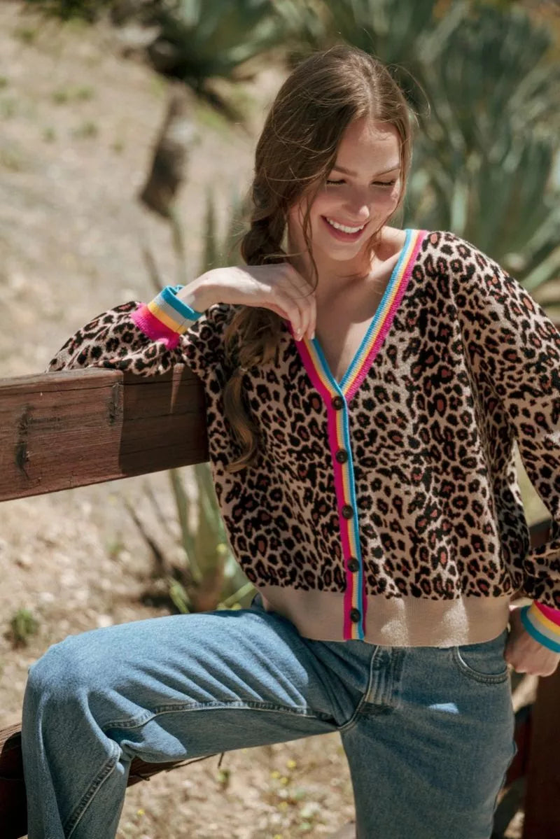Leopard Print Cardigan