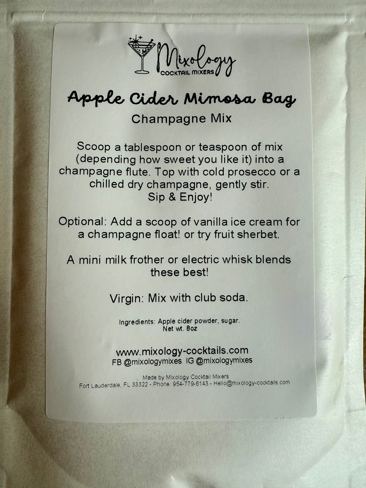 Mixology Apple Cider Mimosa