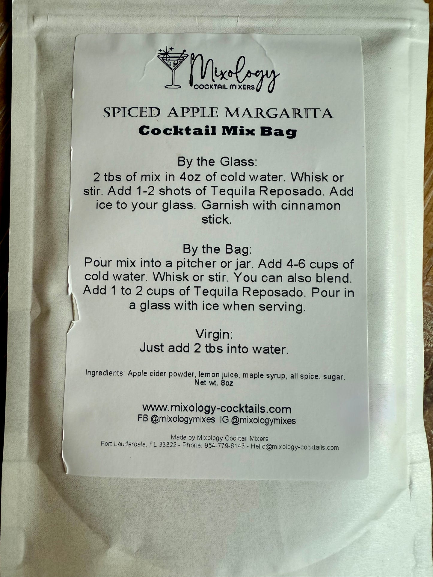 Mixology Spiced Apple Margarita