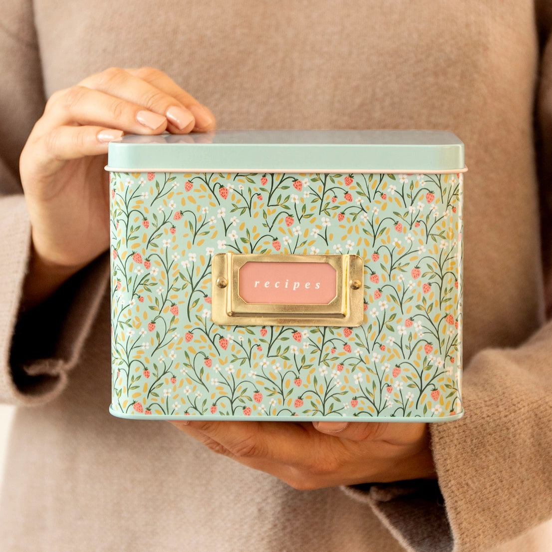 Tin Recipe Box
