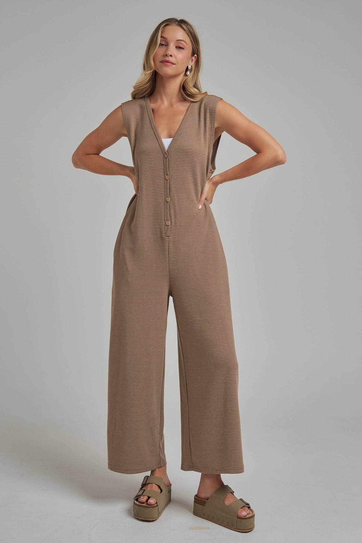 Pin Stripe Jumpsuit