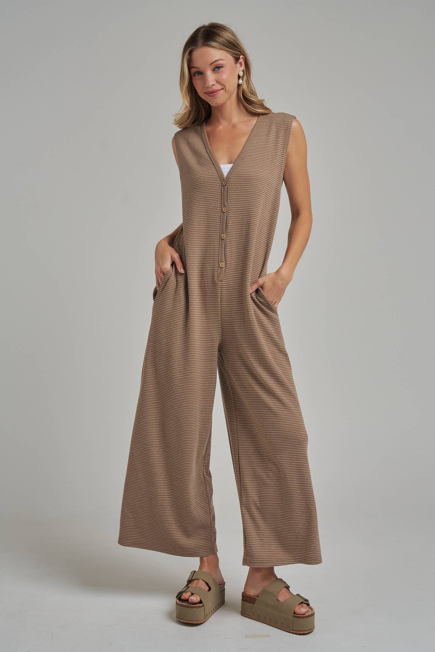 Pin Stripe Jumpsuit