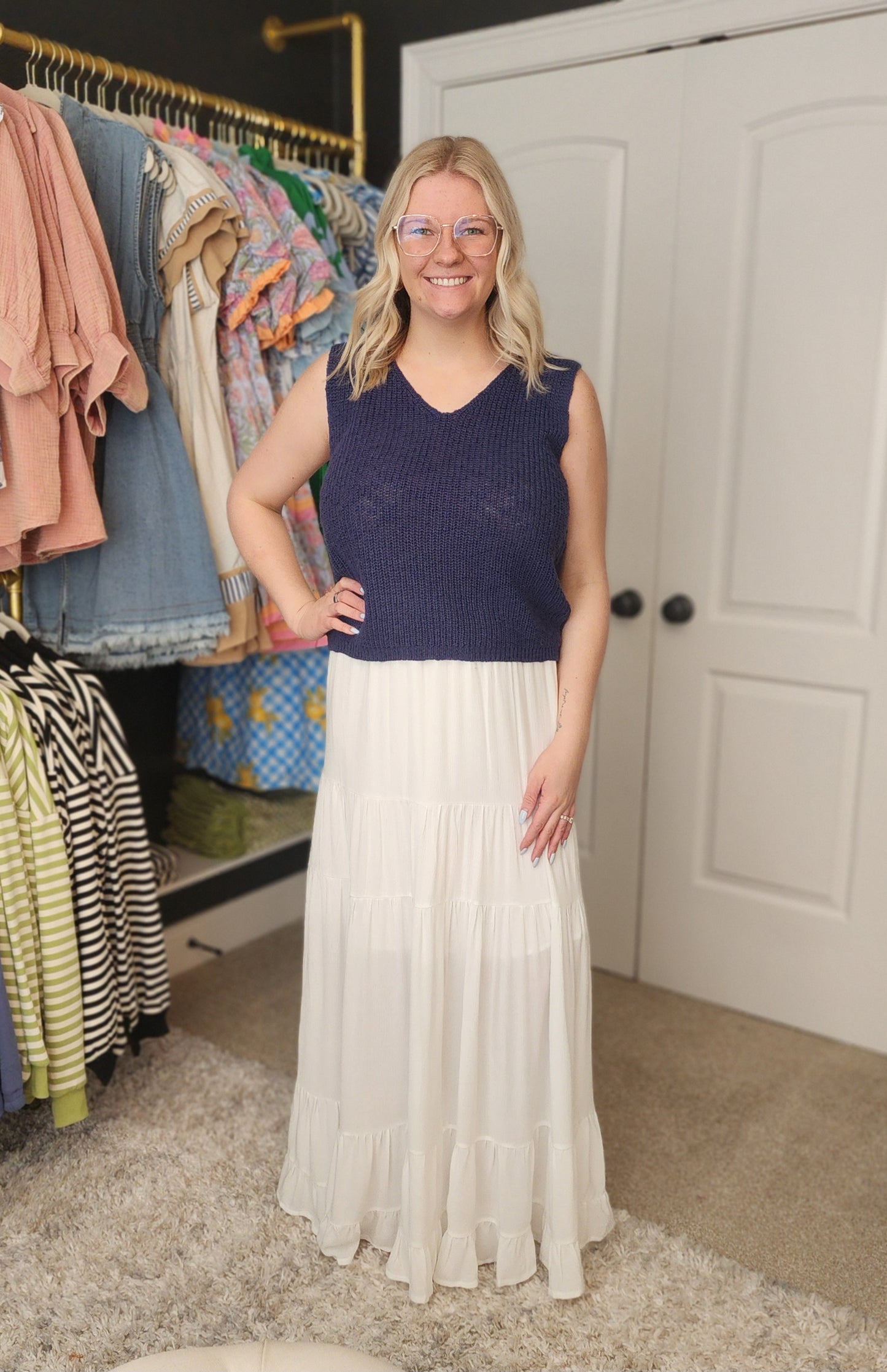 White Maxi Skirt