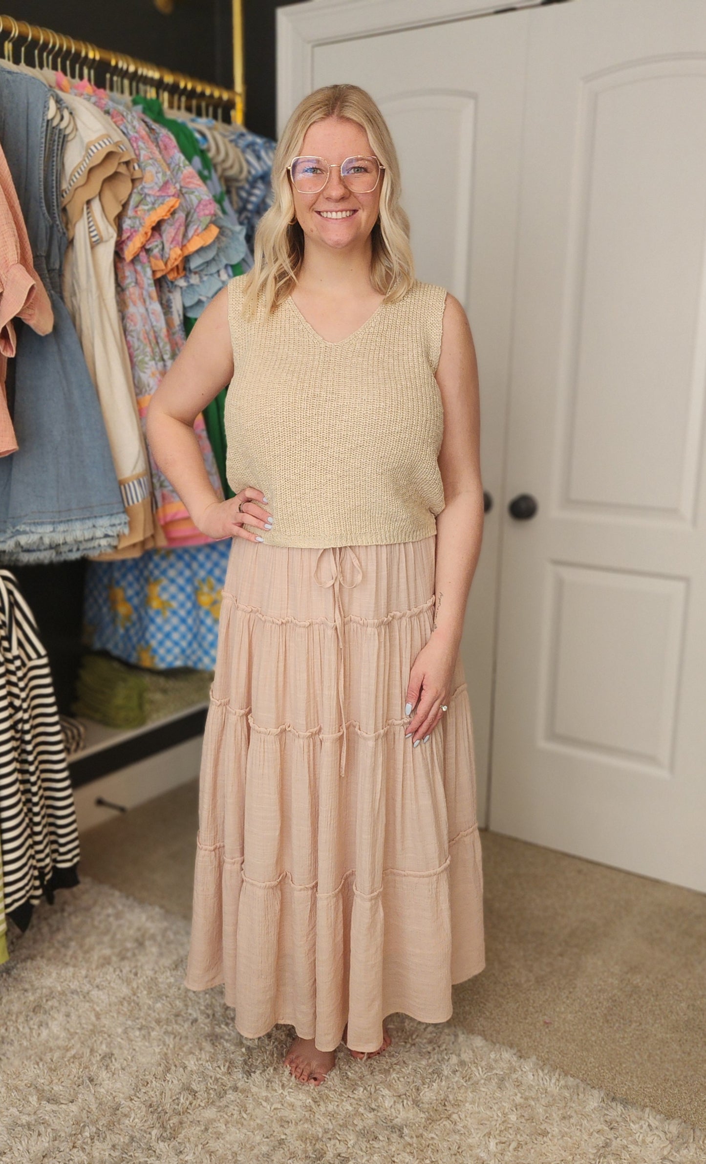 Tiered Maxi Skirt