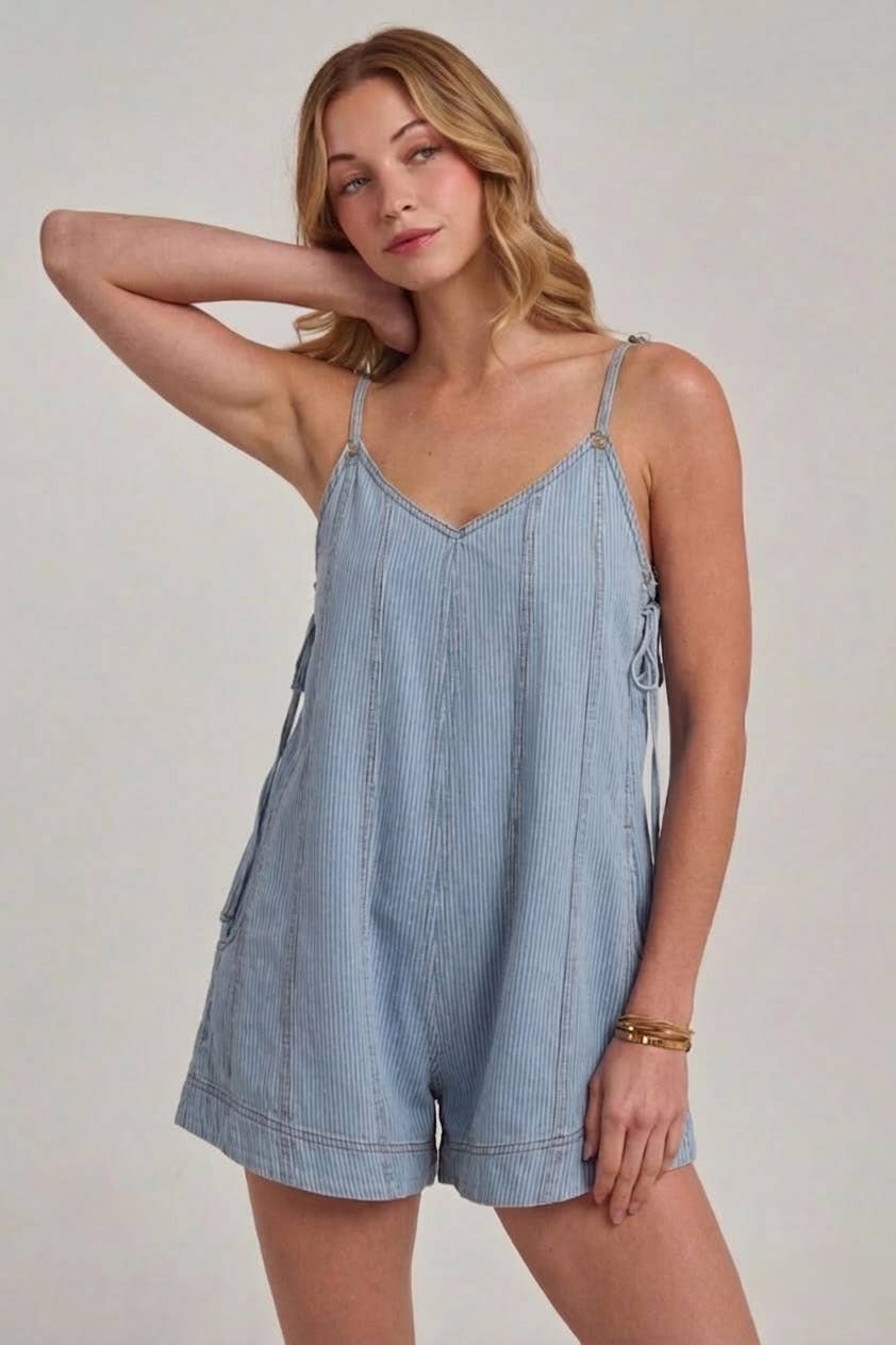 Denim Romper
