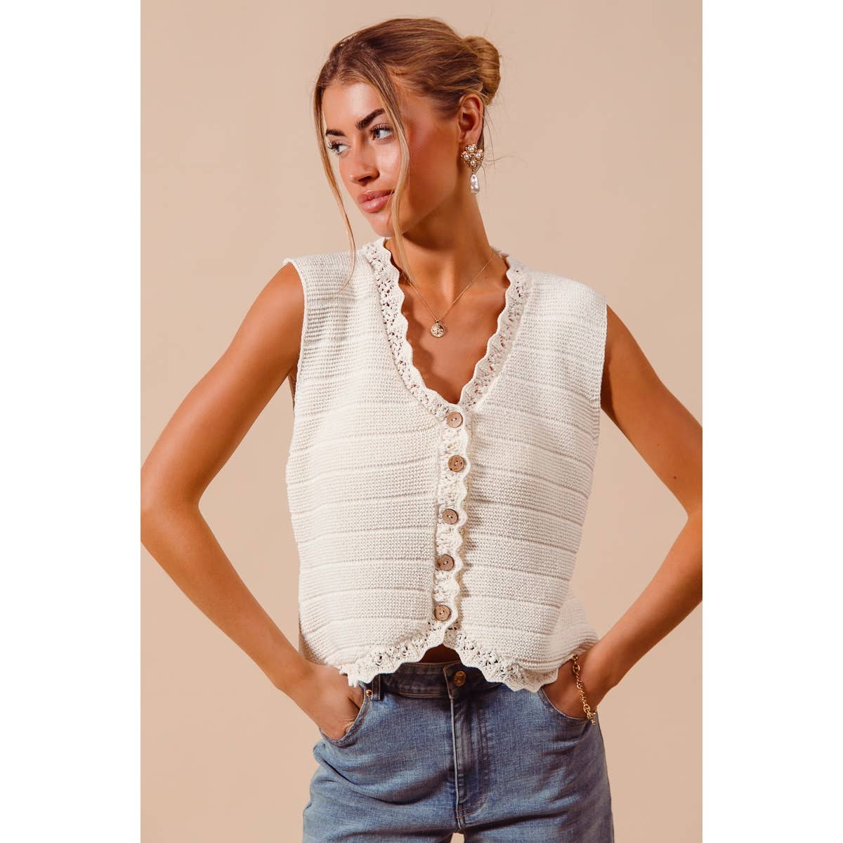 Knitted Sweater Vest