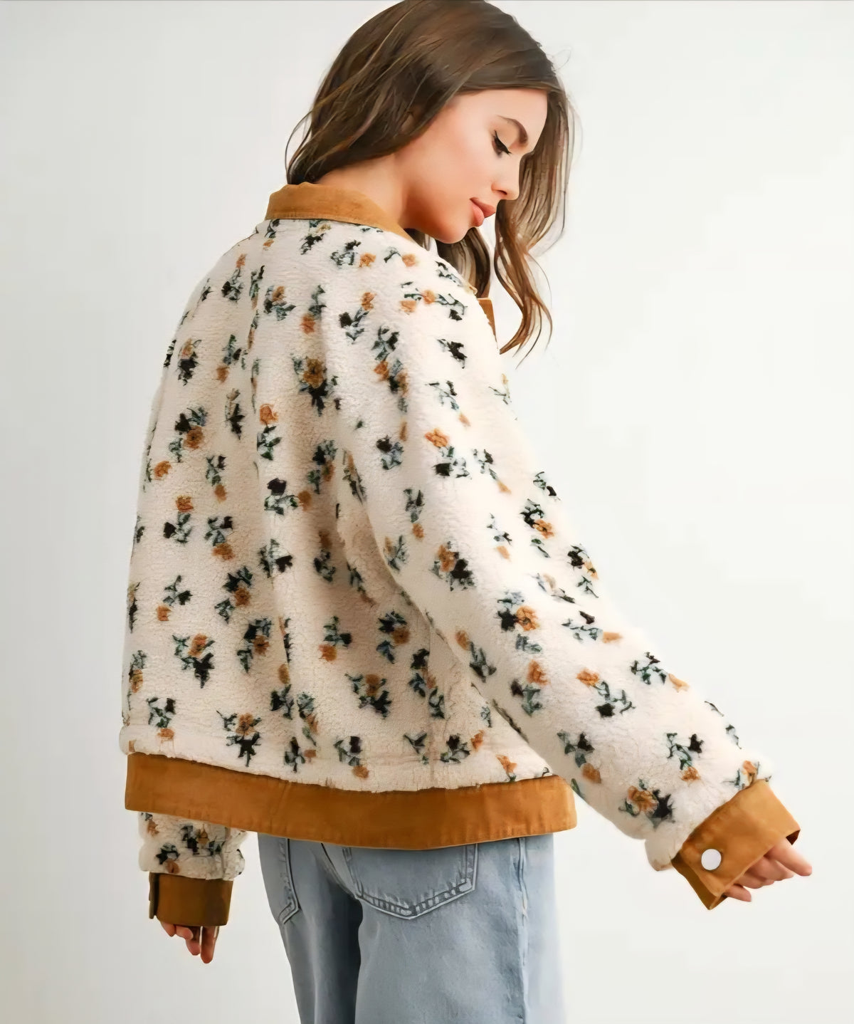 Floral Sherpa Jacket