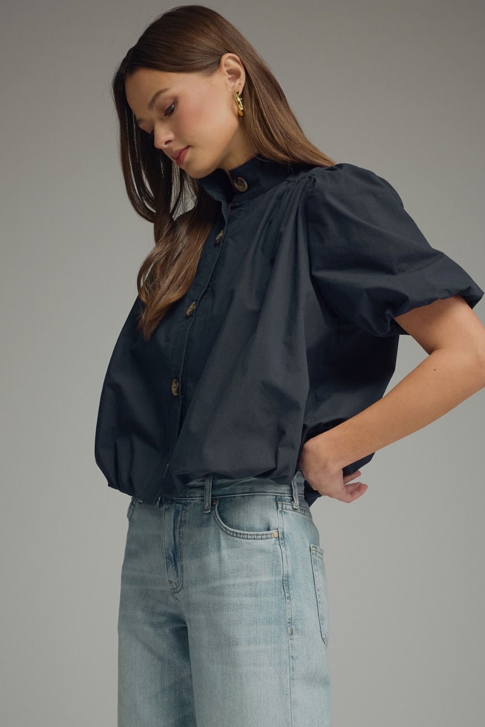 The Sweetheart Bubble Top (Black)
