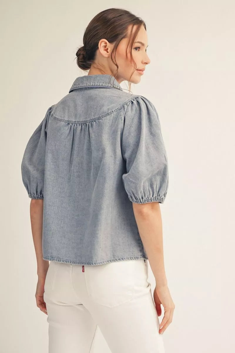 Denim Darling Top