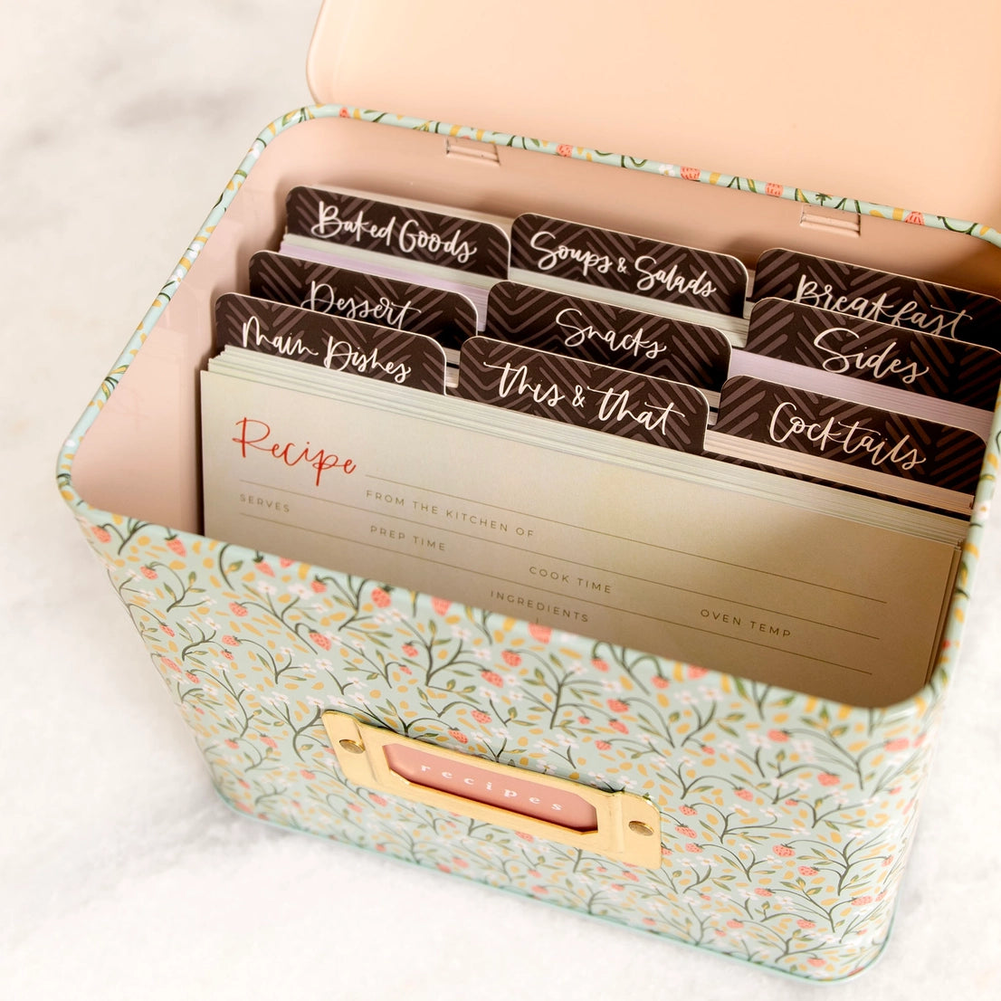 Tin Recipe Box