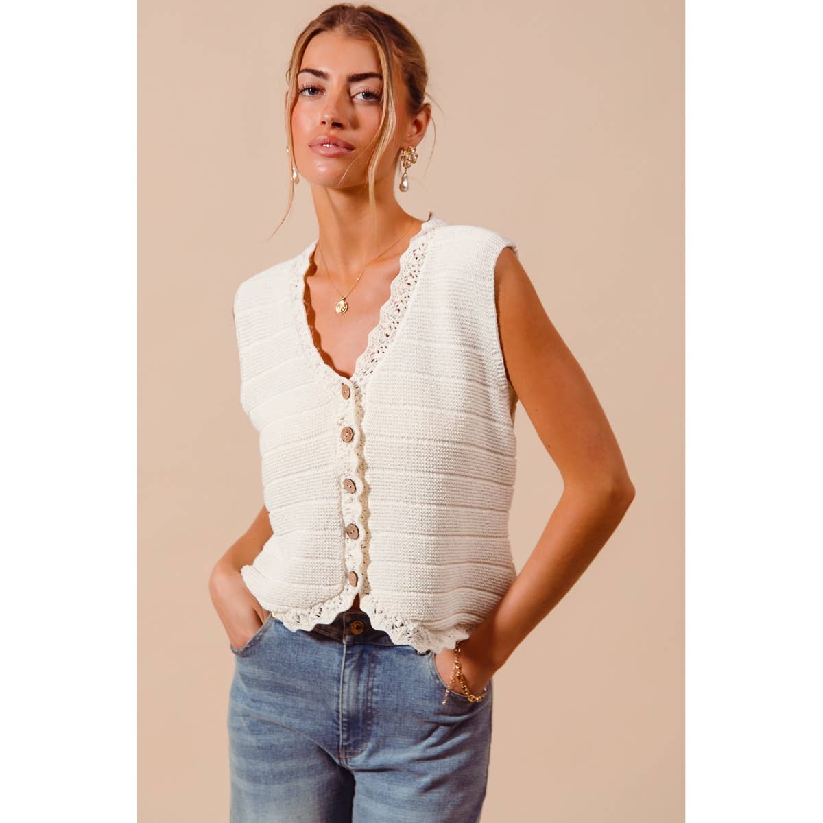 Knitted Sweater Vest