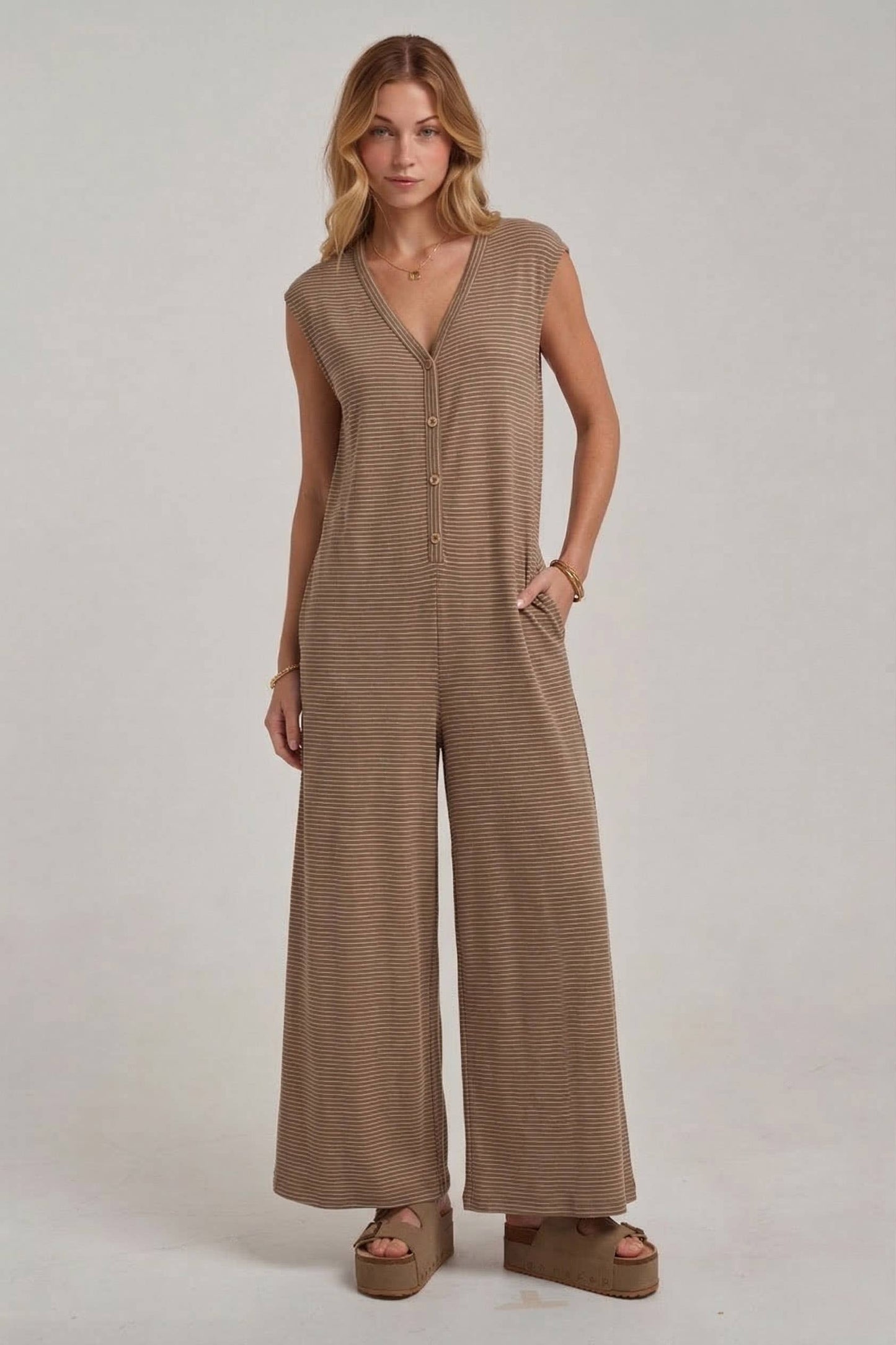 Pin Stripe Jumpsuit