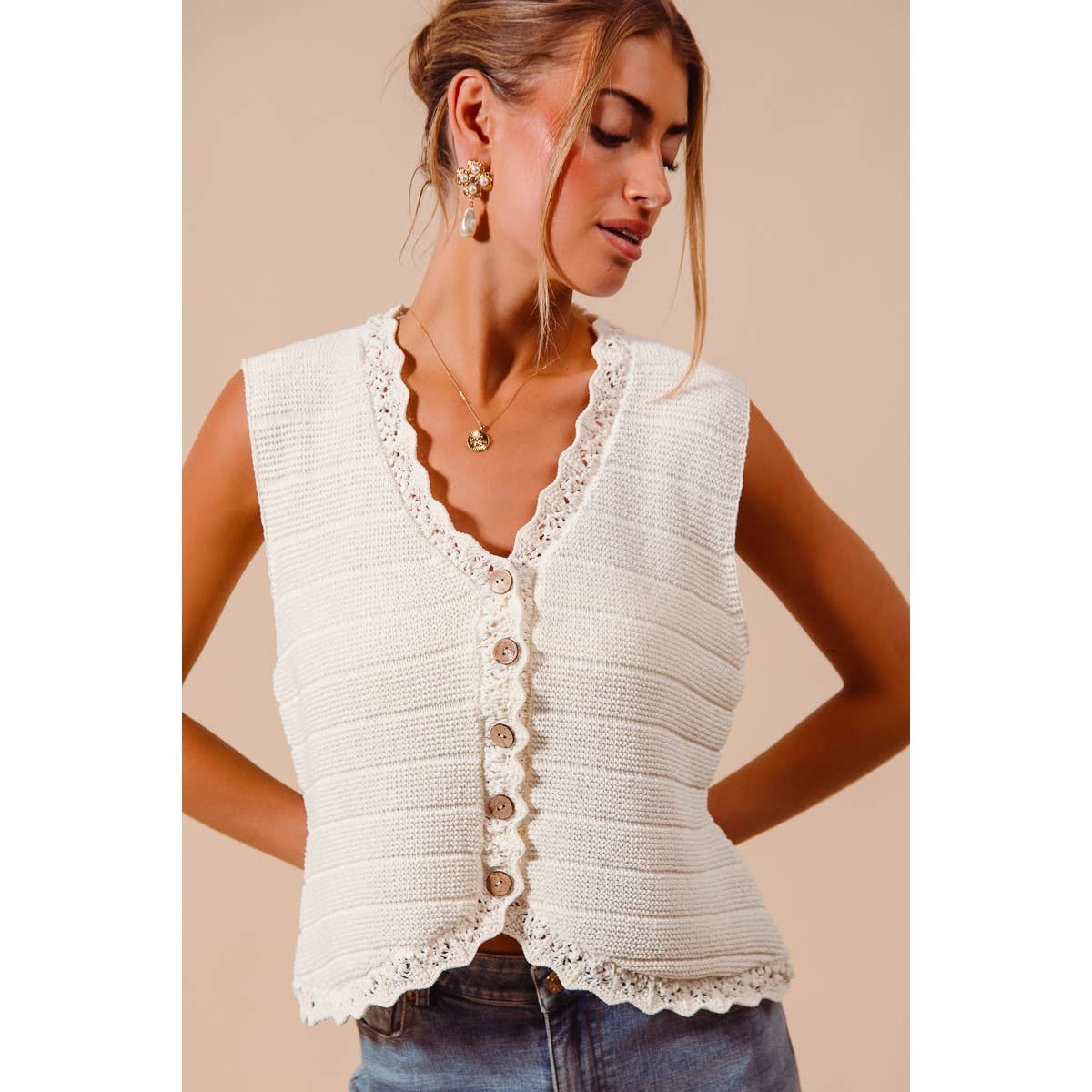 Knitted Sweater Vest