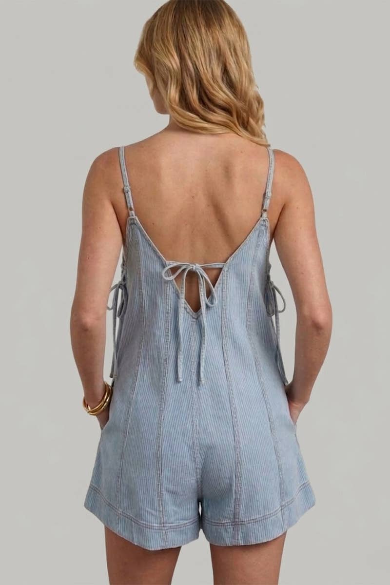 Denim Romper