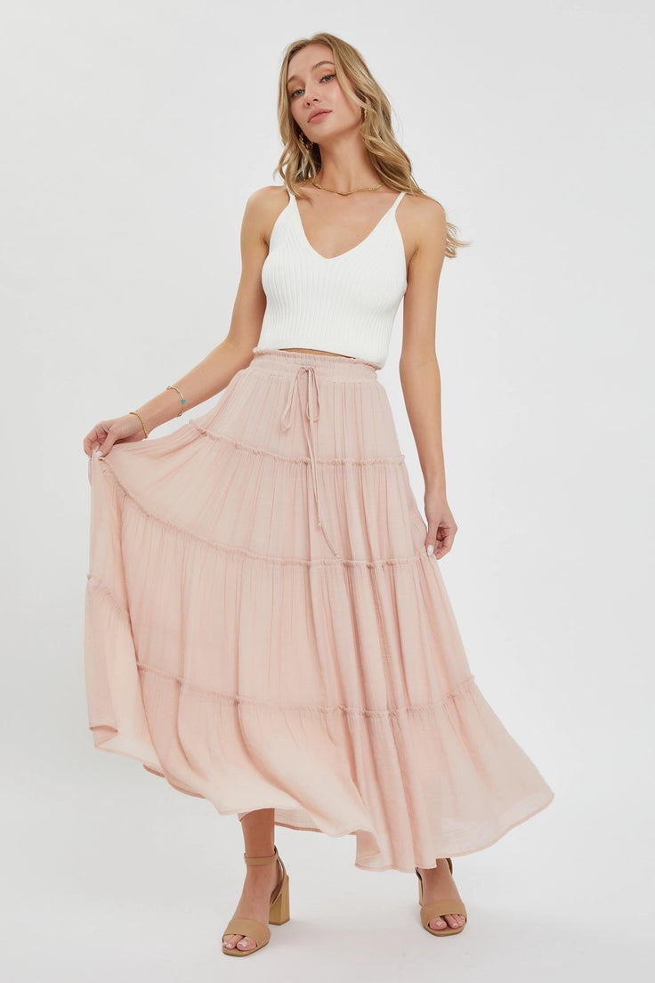 Tiered Maxi Skirt