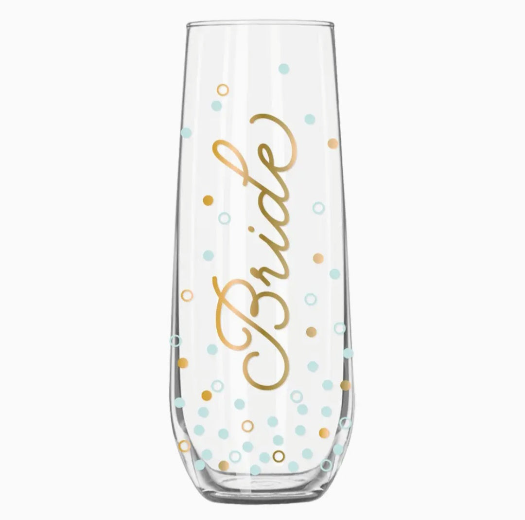 Bride Champagne Glass